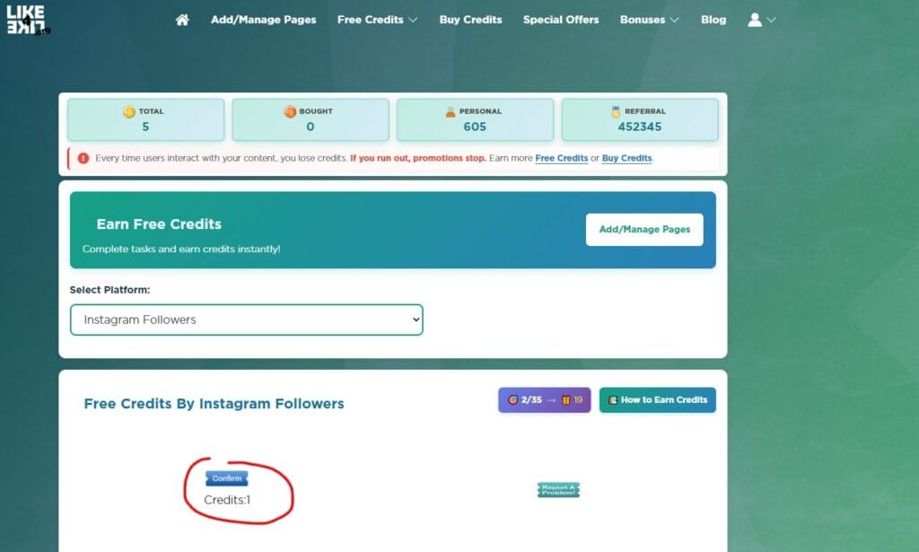 click confirm click confirm