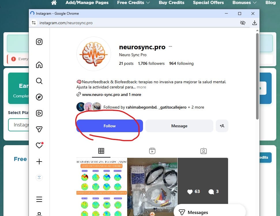 follow other person profile follow other person profile
